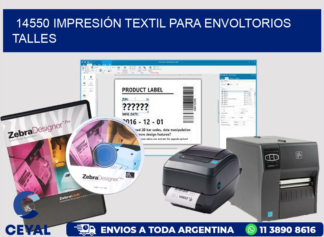 14550 IMPRESIÓN TEXTIL PARA ENVOLTORIOS TALLES