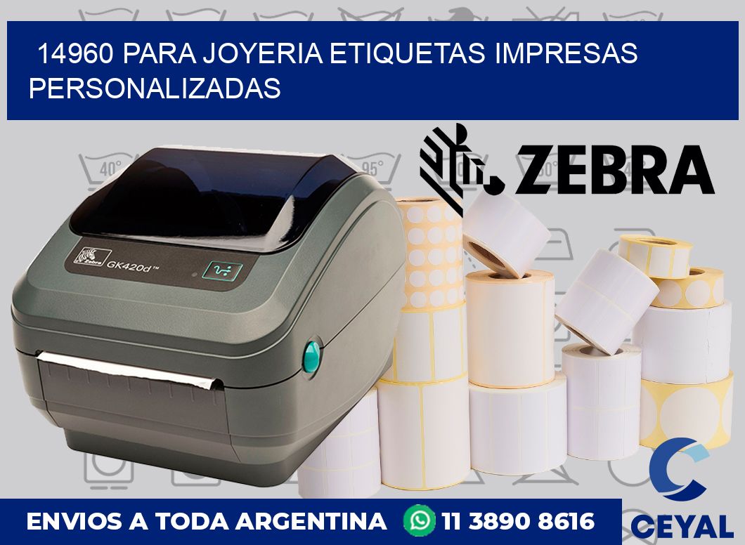 14960 PARA JOYERIA ETIQUETAS IMPRESAS PERSONALIZADAS