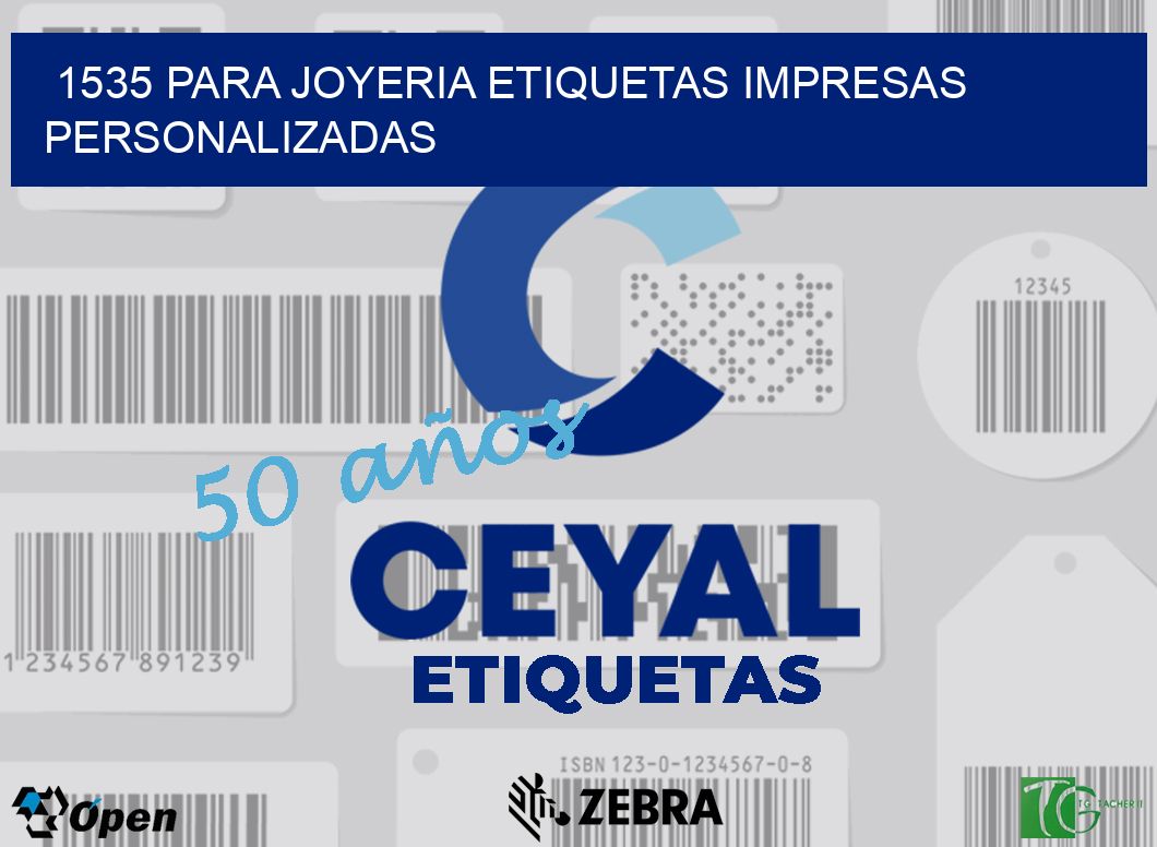 1535 PARA JOYERIA ETIQUETAS IMPRESAS PERSONALIZADAS