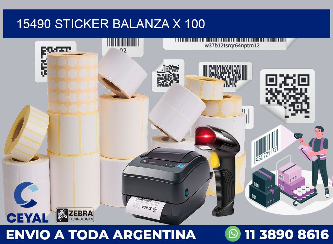 15490 sticker balanza x 100