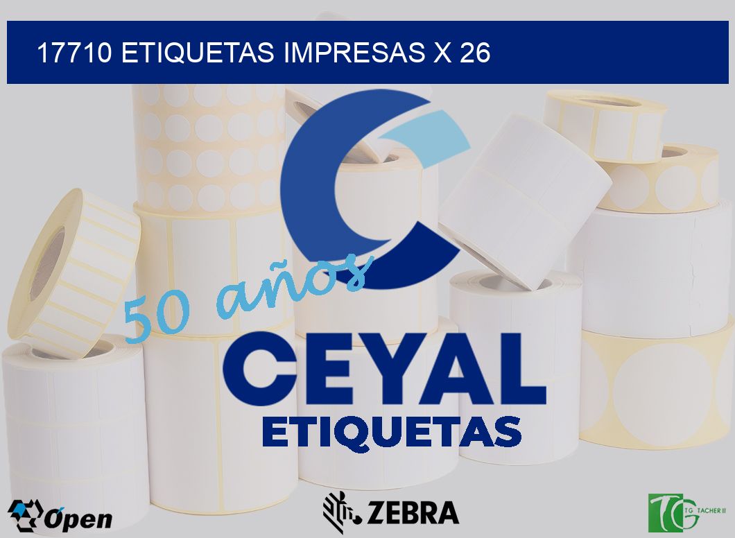 17710 Etiquetas impresas x 26