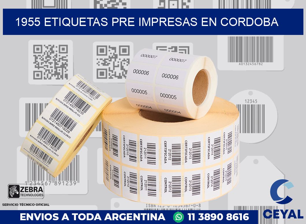 1955 ETIQUETAS PRE IMPRESAS EN CORDOBA