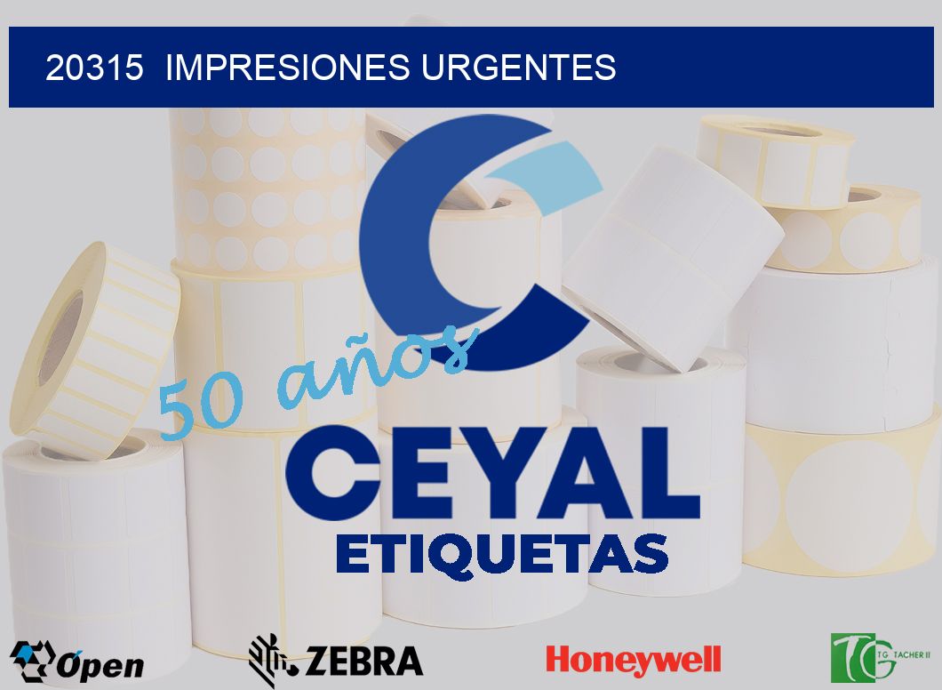 20315  impresiones urgentes