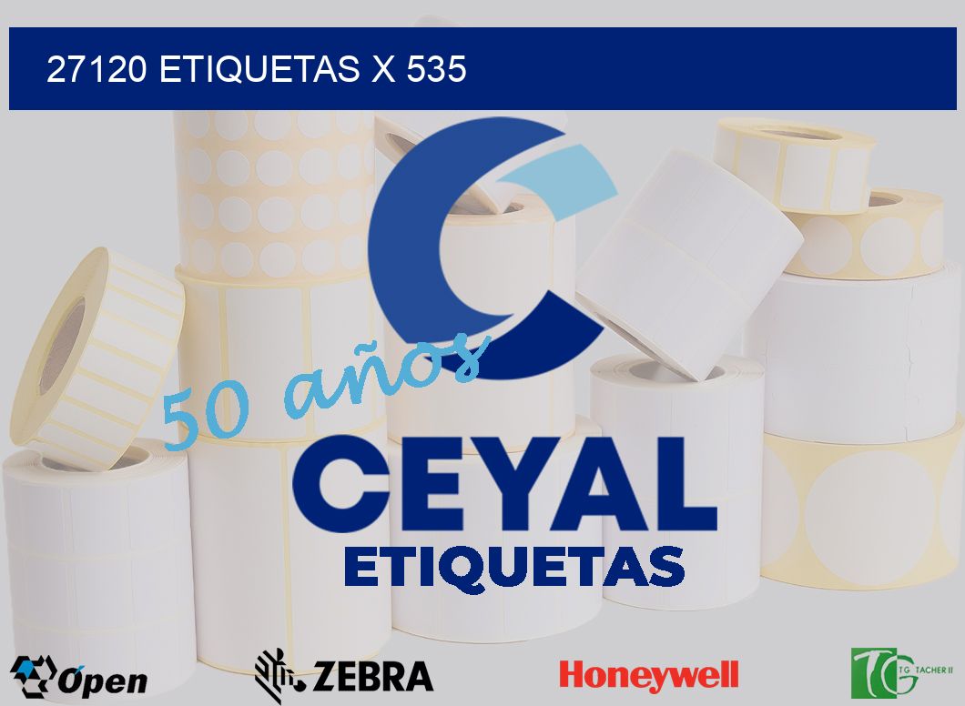 27120 Etiquetas x 535