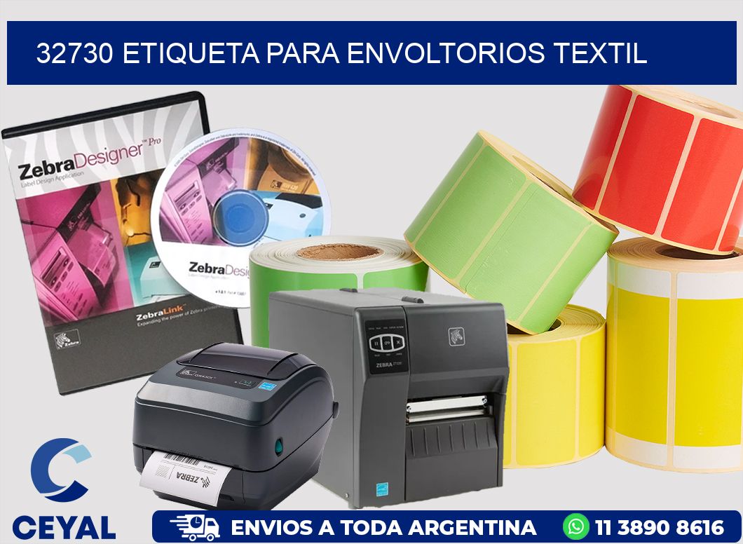 32730 ETIQUETA PARA ENVOLTORIOS TEXTIL