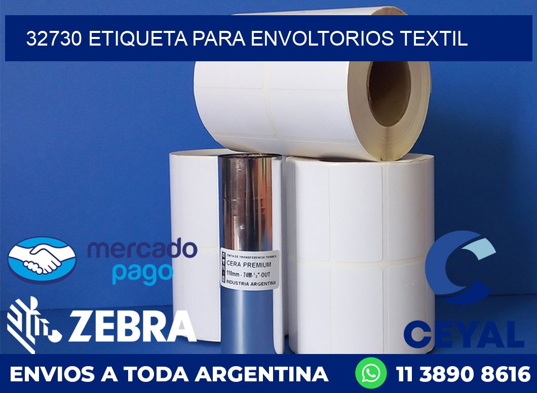 32730 ETIQUETA PARA ENVOLTORIOS TEXTIL