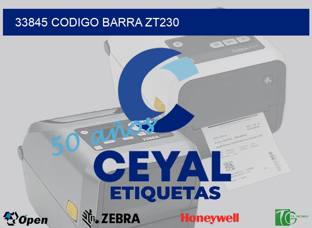 33845 CODIGO BARRA ZT230