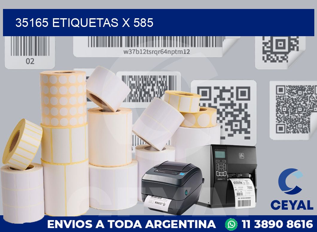 35165 Etiquetas x 585