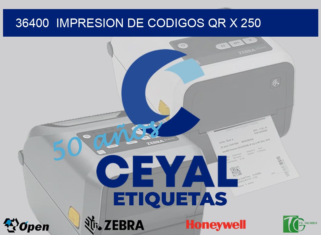 36400  impresion de codigos qr x 250