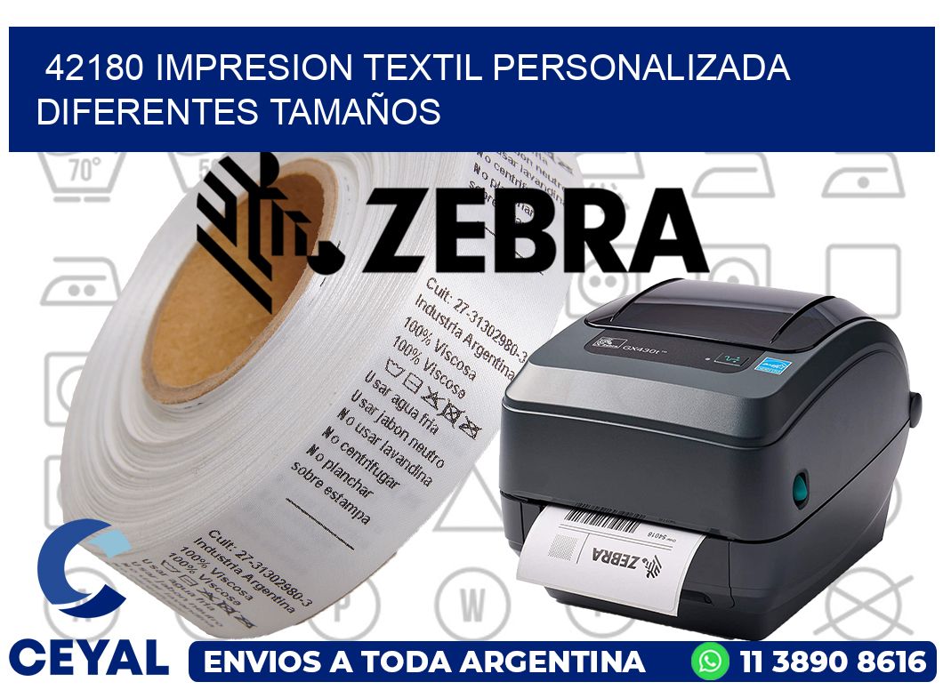 42180 IMPRESION TEXTIL PERSONALIZADA DIFERENTES TAMAÑOS