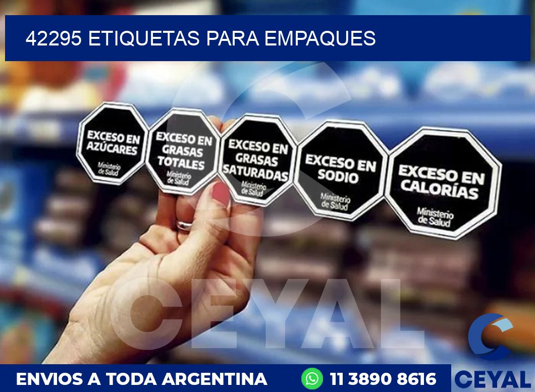 42295 ETIQUETAS PARA EMPAQUES