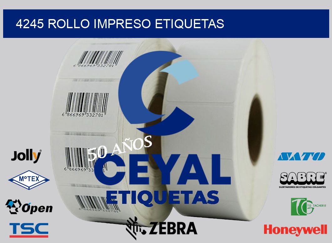 4245 ROLLO IMPRESO ETIQUETAS