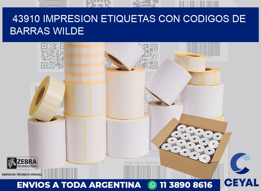43910 IMPRESION ETIQUETAS CON CODIGOS DE BARRAS WILDE