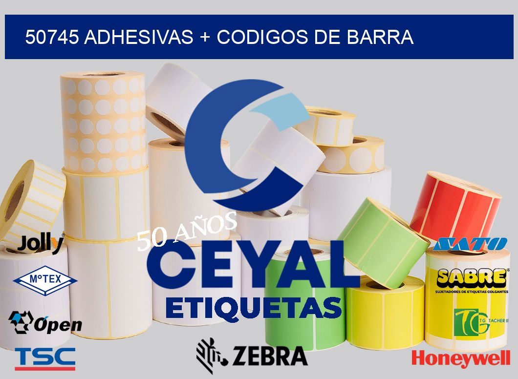 50745 Adhesivas + codigos de barra