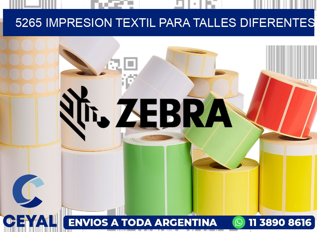 5265 IMPRESION TEXTIL PARA TALLES DIFERENTES