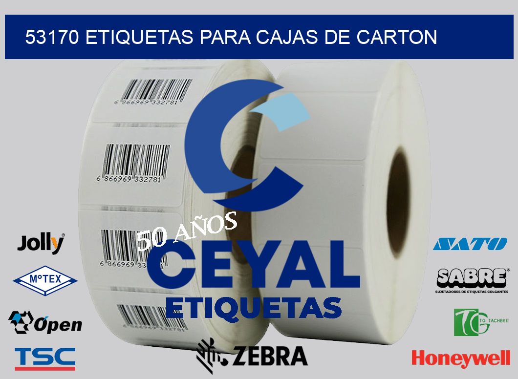 53170 ETIQUETAS PARA CAJAS DE CARTON