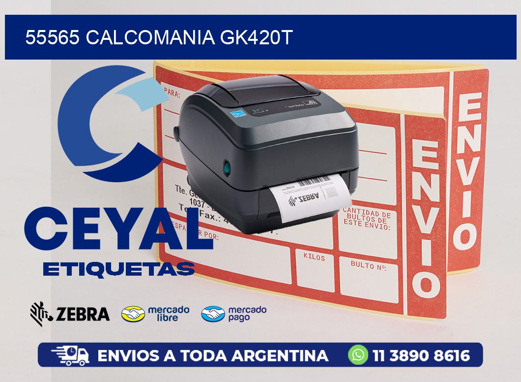 55565 CALCOMANIA GK420T