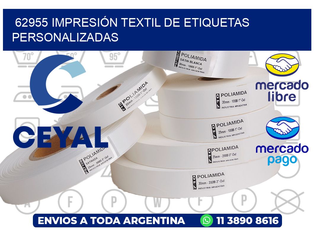 62955 IMPRESIÓN TEXTIL DE ETIQUETAS PERSONALIZADAS