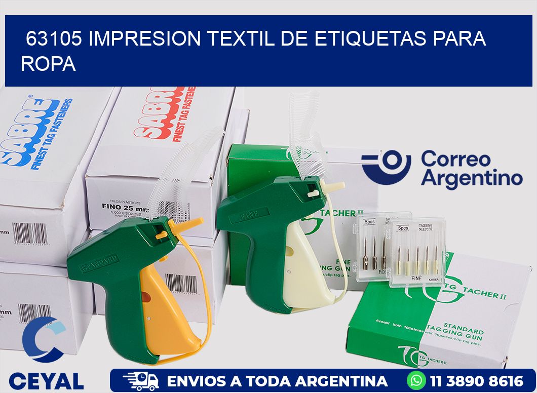 63105 IMPRESION TEXTIL DE ETIQUETAS PARA ROPA