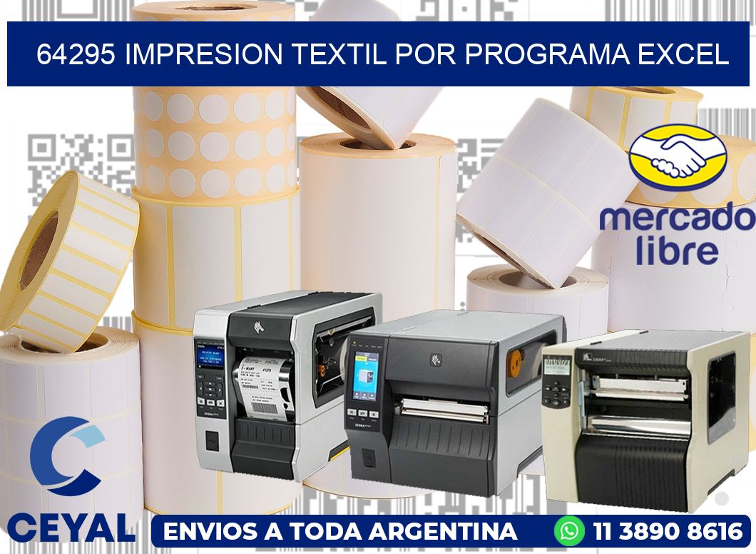 64295 IMPRESION TEXTIL POR PROGRAMA EXCEL