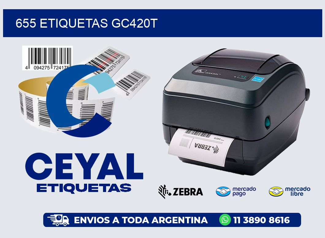 655 ETIQUETAS GC420T