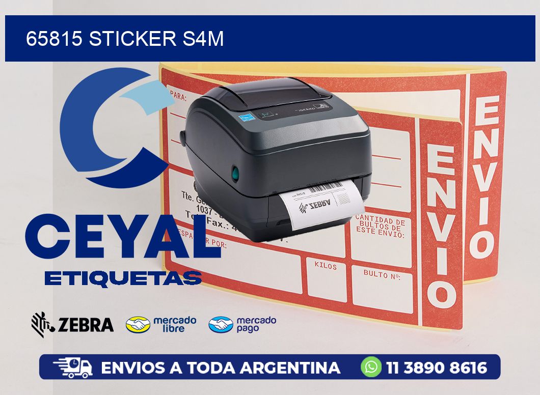 65815 STICKER S4M