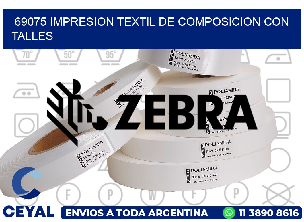 69075 IMPRESION TEXTIL DE COMPOSICION CON TALLES