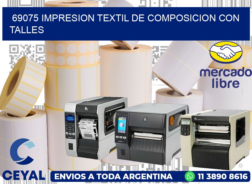 69075 IMPRESION TEXTIL DE COMPOSICION CON TALLES