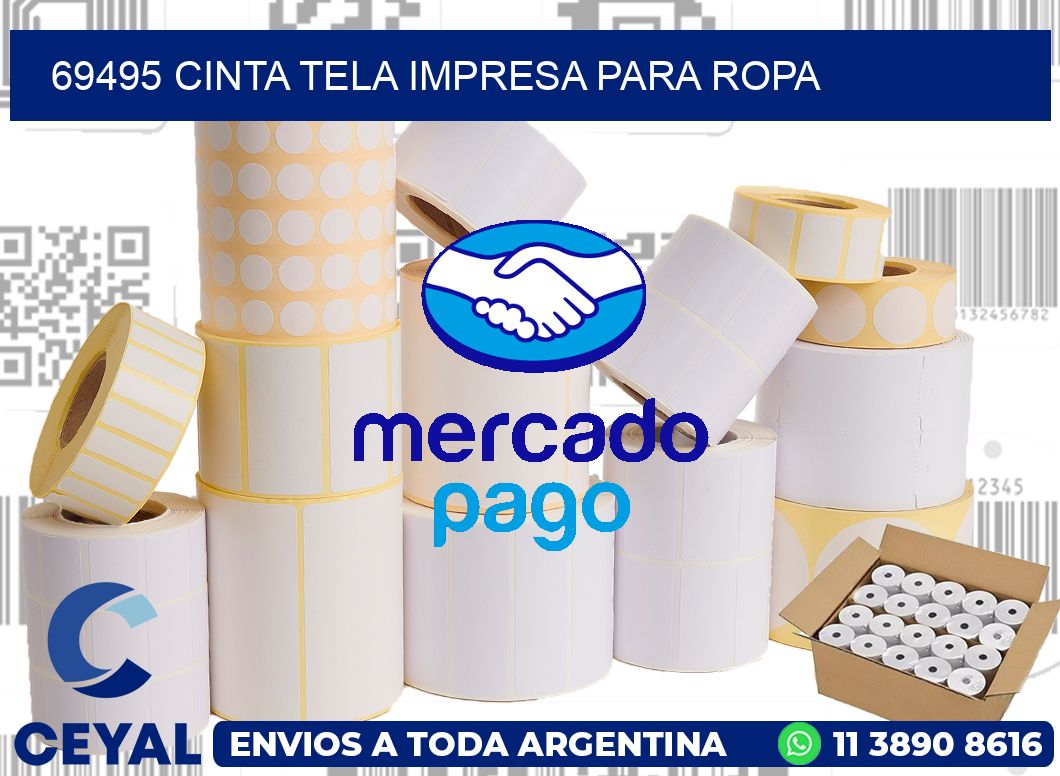 69495 CINTA TELA IMPRESA PARA ROPA