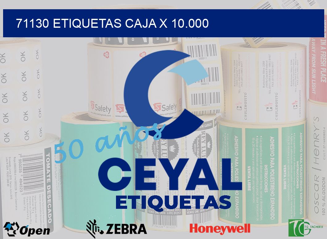 71130 etiquetas caja x 10.000