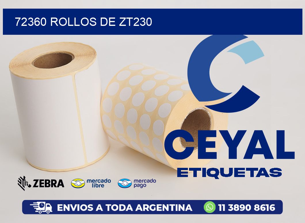 72360 ROLLOS DE ZT230