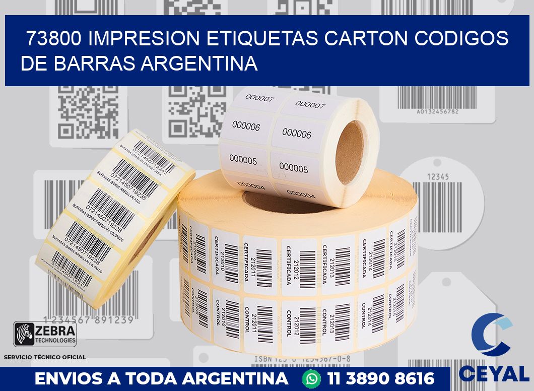 73800 IMPRESION ETIQUETAS CARTON CODIGOS DE BARRAS ARGENTINA