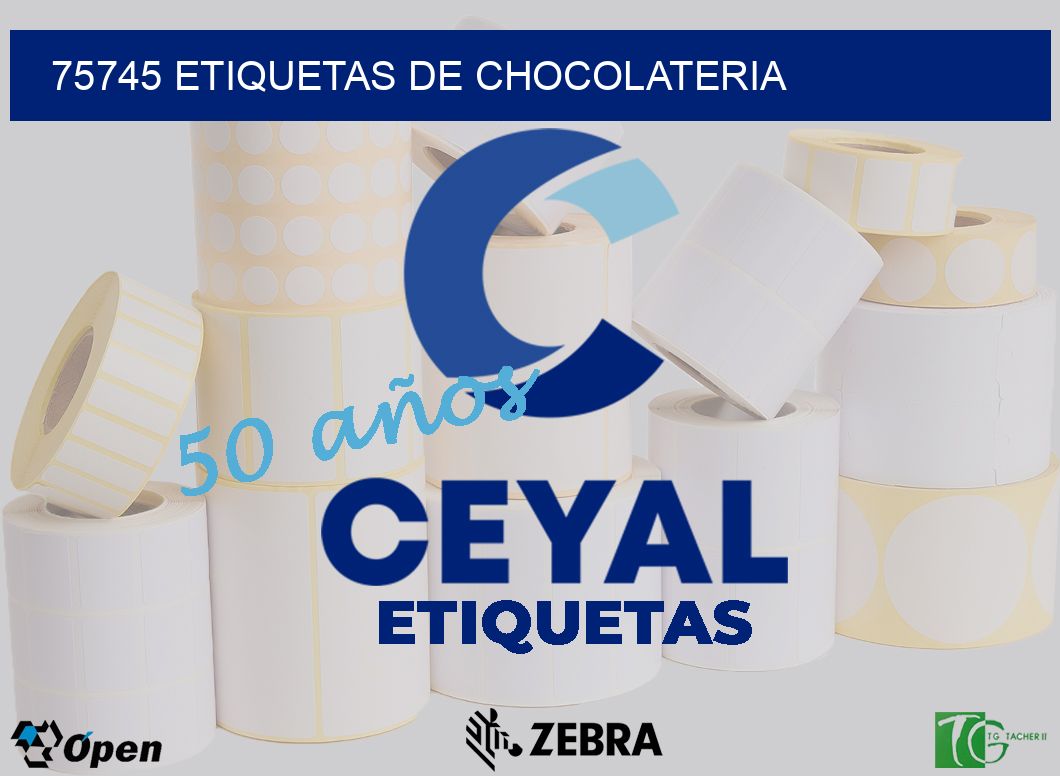 75745 ETIQUETAS DE CHOCOLATERIA