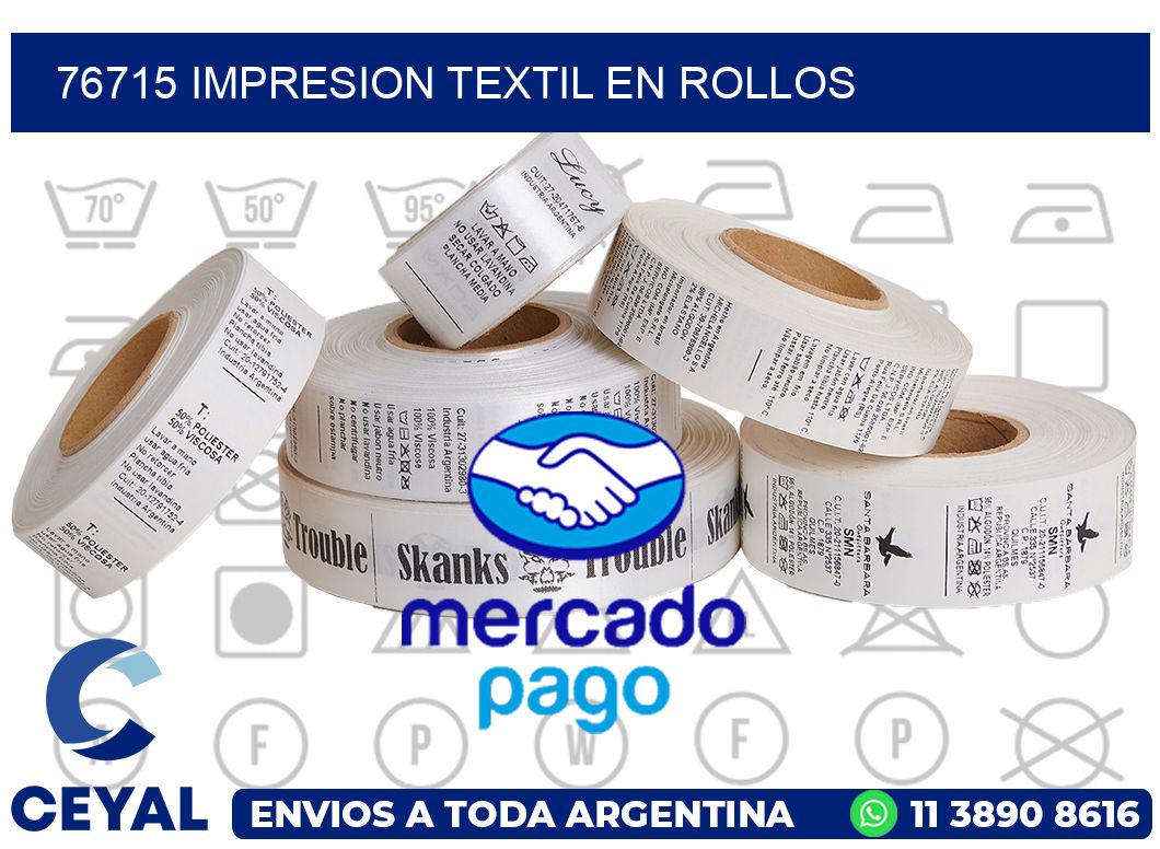 76715 IMPRESION TEXTIL EN ROLLOS
