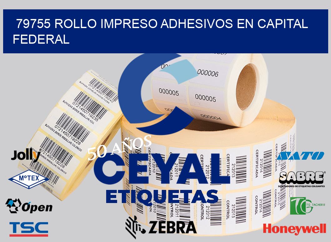 79755 ROLLO IMPRESO ADHESIVOS EN CAPITAL FEDERAL