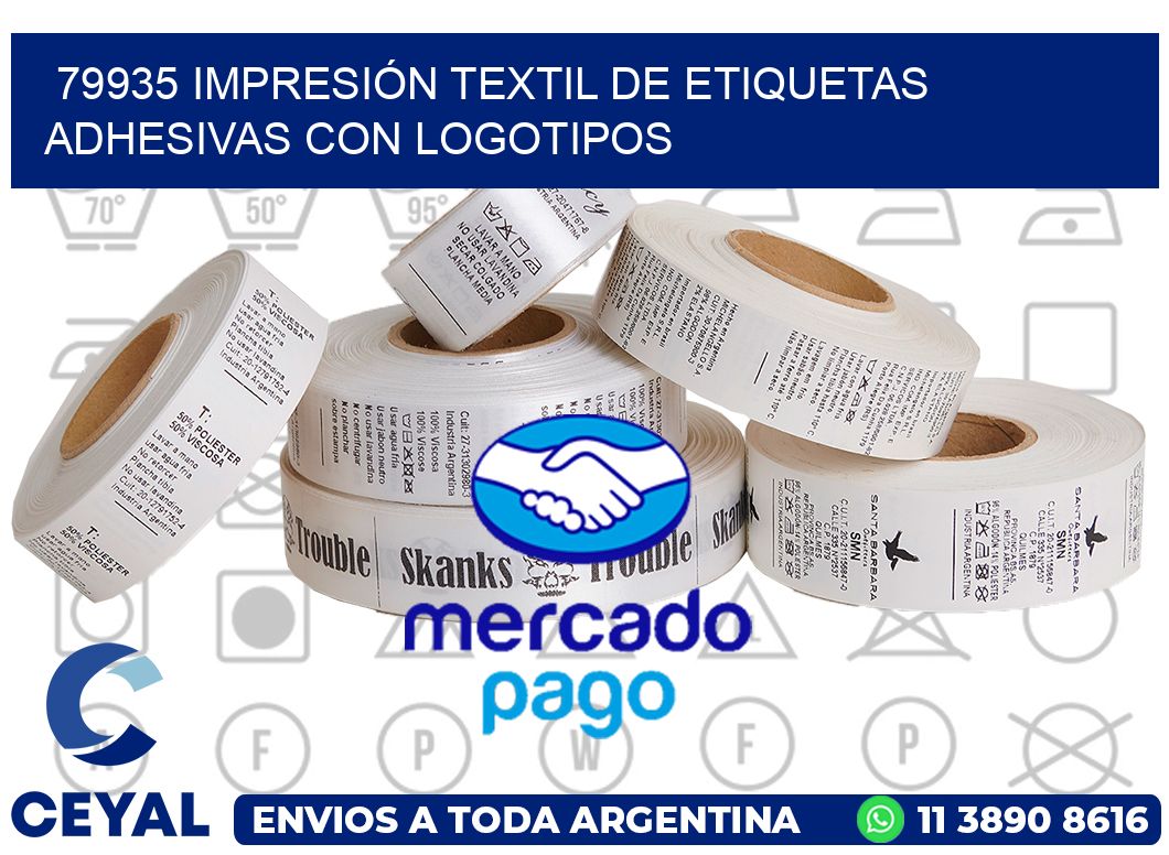 79935 IMPRESIÓN TEXTIL DE ETIQUETAS ADHESIVAS CON LOGOTIPOS