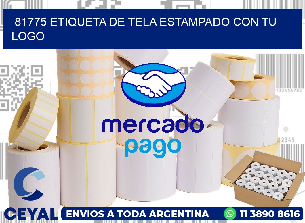 81775 ETIQUETA DE TELA ESTAMPADO CON TU LOGO