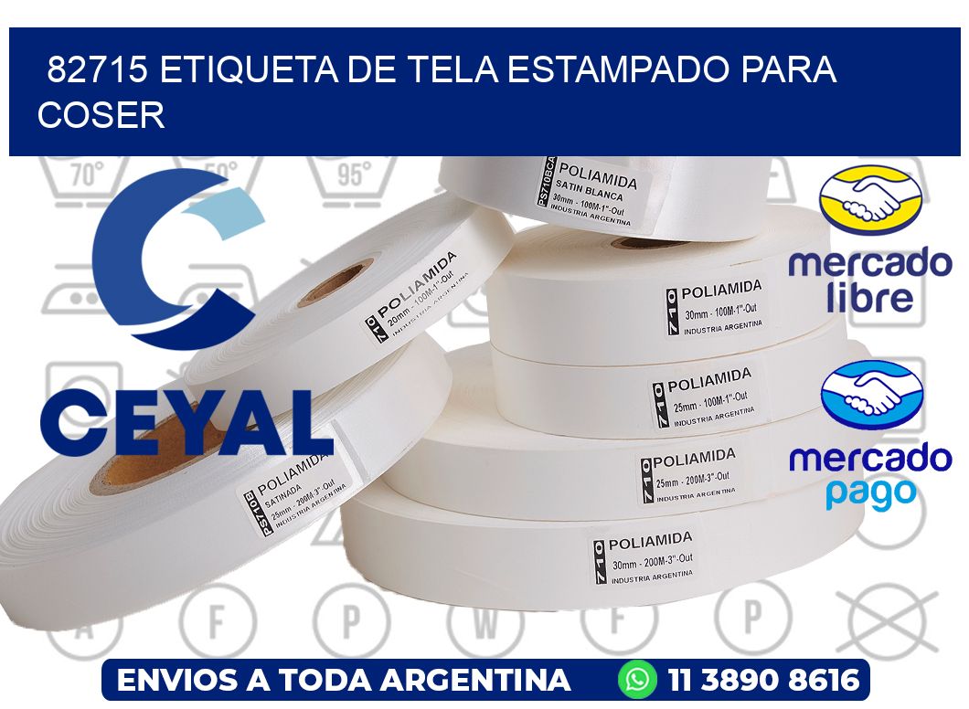 82715 ETIQUETA DE TELA ESTAMPADO PARA COSER