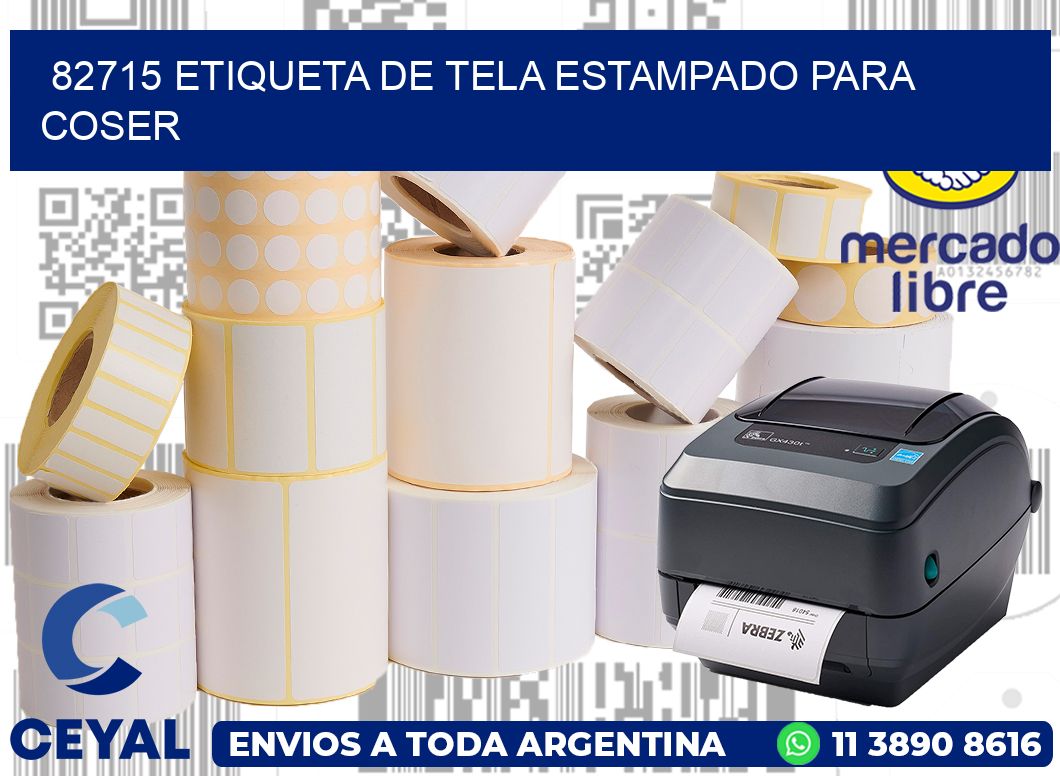 82715 ETIQUETA DE TELA ESTAMPADO PARA COSER