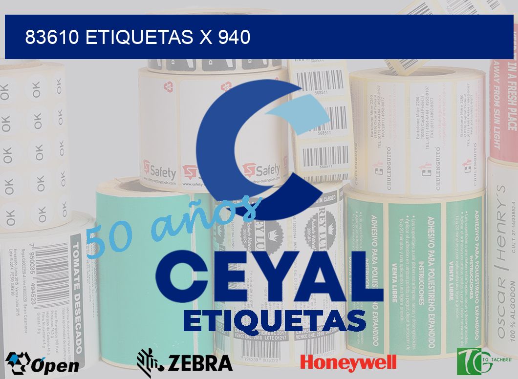83610 Etiquetas x 940