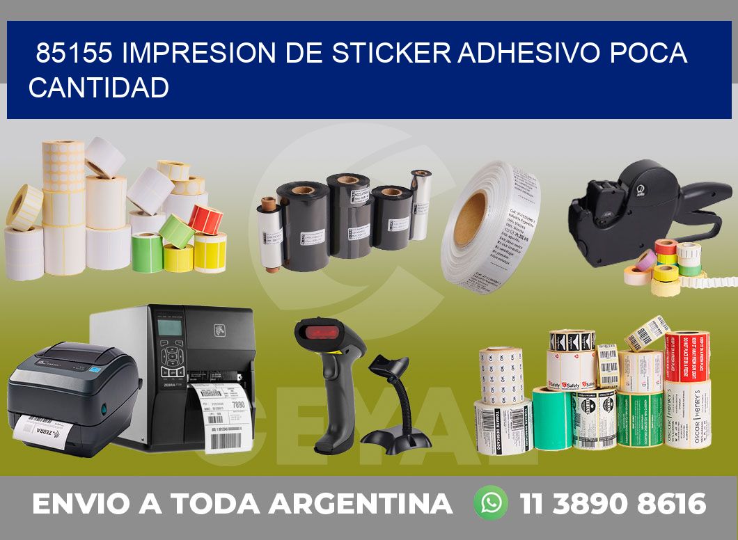 85155 IMPRESION DE STICKER ADHESIVO POCA CANTIDAD