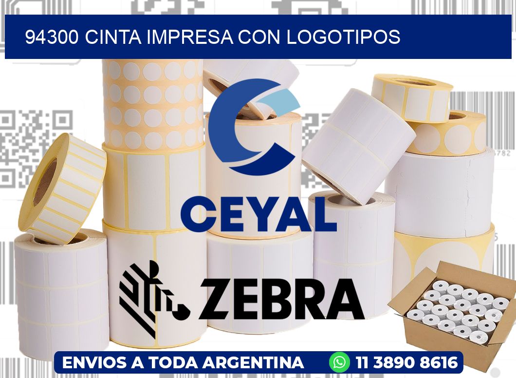 94300 CINTA IMPRESA CON LOGOTIPOS