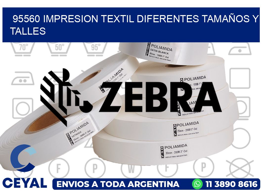 95560 IMPRESION TEXTIL DIFERENTES TAMAÑOS Y TALLES