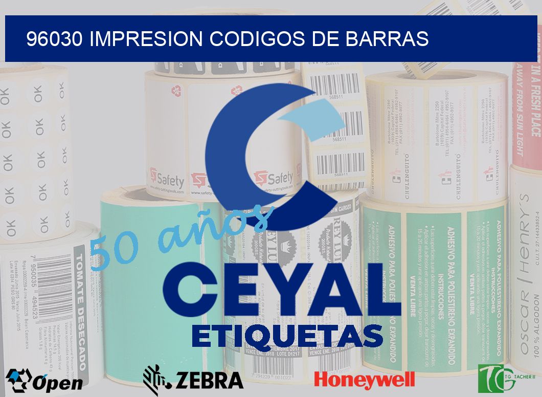 96030 impresion codigos de barras