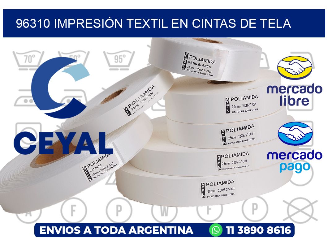 96310 IMPRESIÓN TEXTIL EN CINTAS DE TELA