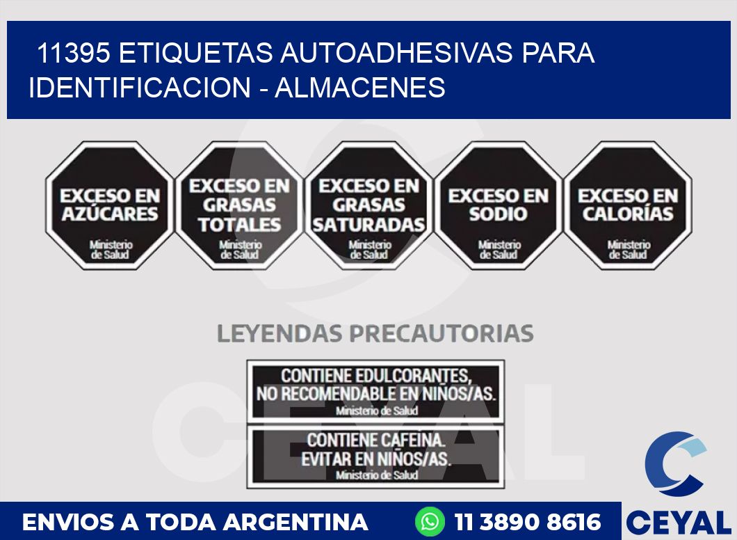 11395 ETIQUETAS AUTOADHESIVAS PARA IDENTIFICACION - ALMACENES