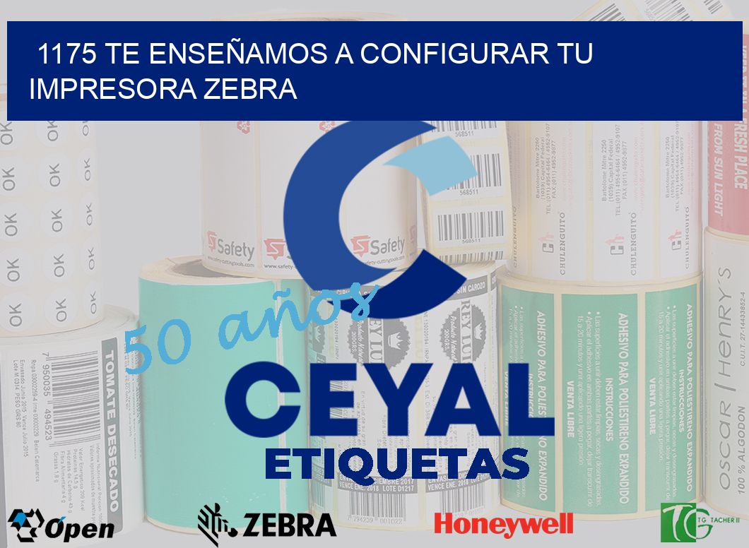1175 TE ENSEÑAMOS A CONFIGURAR TU IMPRESORA ZEBRA