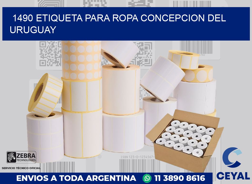 1490 ETIQUETA PARA ROPA CONCEPCION DEL URUGUAY