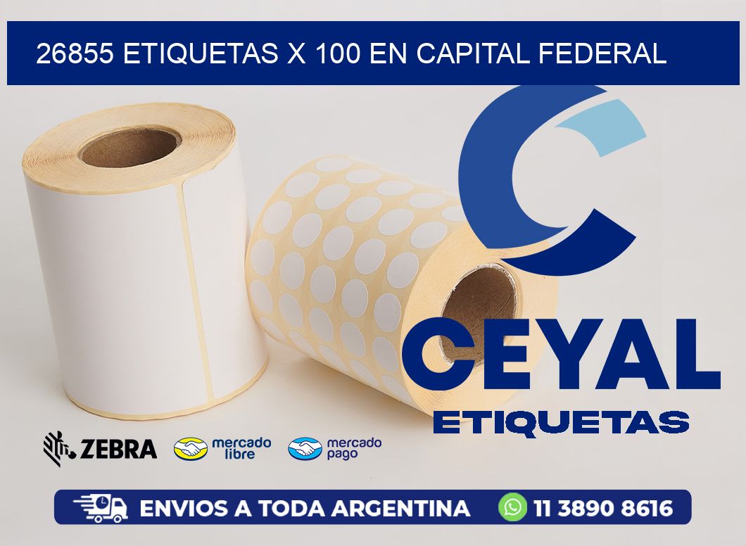 26855 ETIQUETAS X 100 EN CAPITAL FEDERAL