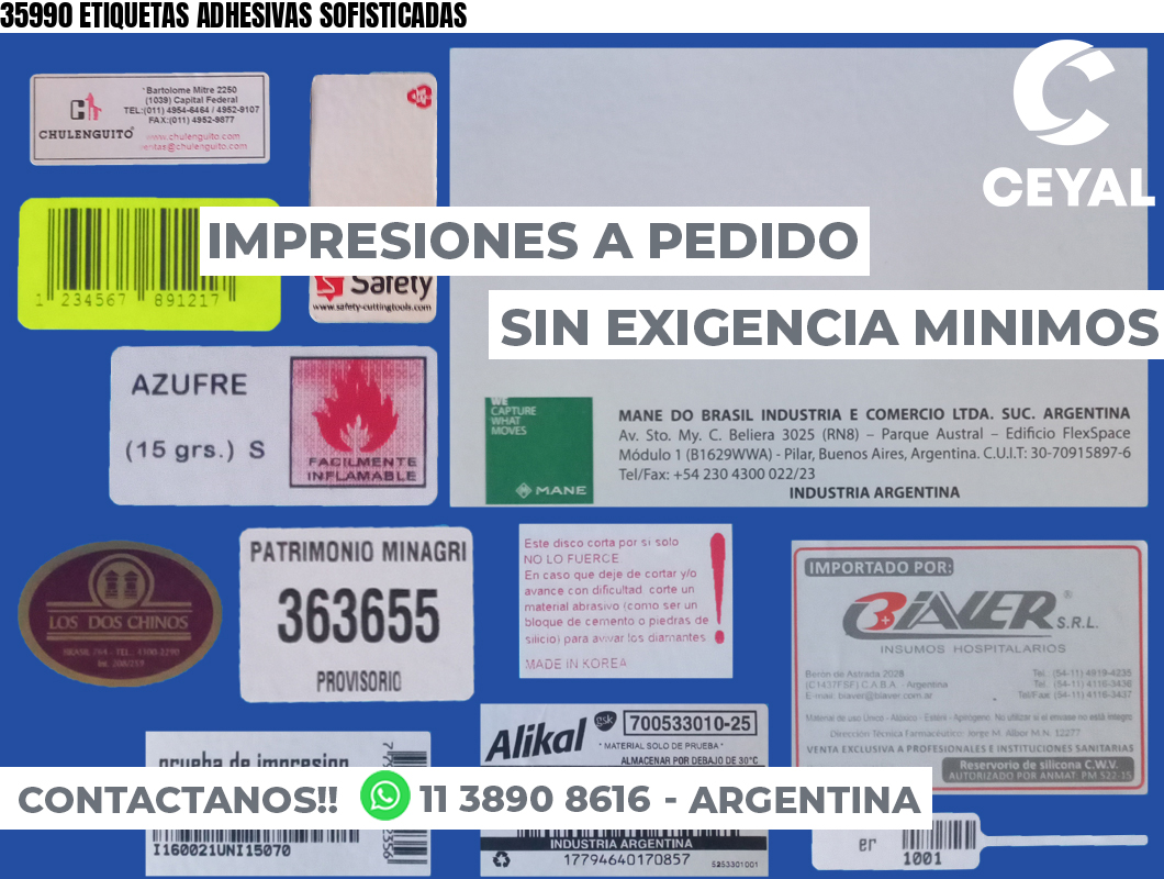 35990 ETIQUETAS ADHESIVAS SOFISTICADAS